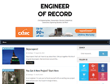 Tablet Screenshot of engineerofrecord.com